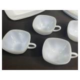 Lot of Vintage White/Very Light Blue Dinnerware and Decorative Dishes