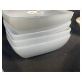 Lot of Vintage White/Very Light Blue Dinnerware and Decorative Dishes