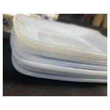 Lot of Vintage White/Very Light Blue Dinnerware and Decorative Dishes