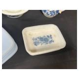 Lot of Vintage White/Very Light Blue Dinnerware and Decorative Dishes