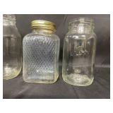 Assorted Clear Jars- Bell, Kerr, Atlas, and more unbranded