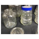 Assorted Glass Jars and Containers Lot