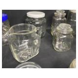 Assorted Glass Jars and Containers Lot