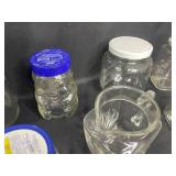 Assorted Glass Jars and Containers Lot