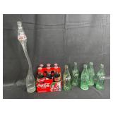 Collection of Vintage Coca-Cola and Pepsi-Cola Bottles