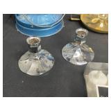 Assorted Candle Holders, Lantern, and LED Tealights Lot