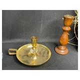 Assorted Candle Holders, Lantern, and LED Tealights Lot