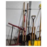 Lot of Assorted Garden, Shovels and Yard Tools