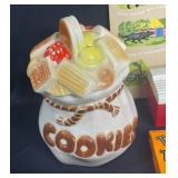 Vintage Lot of Cooky Press, Cookie Cutters, Recipe Boxes, and Home Decor