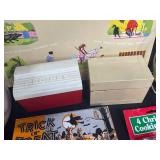 Vintage Lot of Cooky Press, Cookie Cutters, Recipe Boxes, and Home Decor