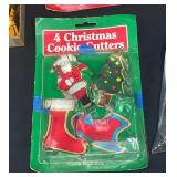 Vintage Lot of Cooky Press, Cookie Cutters, Recipe Boxes, and Home Decor