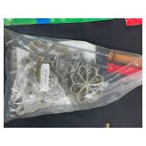 Vintage Lot of Cooky Press, Cookie Cutters, Recipe Boxes, and Home Decor