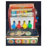 Lot of Vintage Wooden Toys and Pull Toys