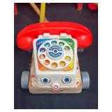 Lot of Vintage Wooden Toys and Pull Toys