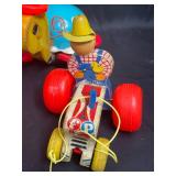 Lot of Vintage Wooden Toys and Pull Toys