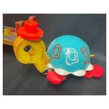 Lot of Vintage Wooden Toys and Pull Toys