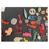 Vintage Toy Lot with Tonka Trucks, Racing Boats, and Assorted Figures