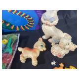 Lot of Assorted Toys and Figures - Zip Track, Lion King Bag, and More