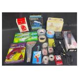 Assorted Lot of Home and Repair Items - Includes Light Keeper Pro, Tape Dispenser, Tape Rolls, and Tools
