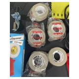 Assorted Lot of Home and Repair Items - Includes Light Keeper Pro, Tape Dispenser, Tape Rolls, and Tools