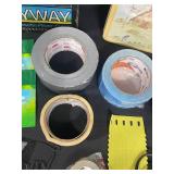 Assorted Lot of Home and Repair Items - Includes Light Keeper Pro, Tape Dispenser, Tape Rolls, and Tools