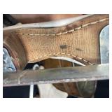 Vintage Ice Skates and Metal Wash Tub Lot