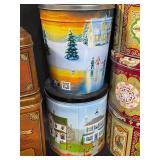 Collection of Various Decorative Tins