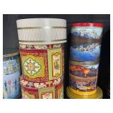 Collection of Various Decorative Tins