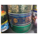 Collection of Various Decorative Tins