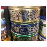 Collection of Various Decorative Tins