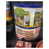 Collection of Various Decorative Tins