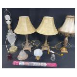 Assorted Table Lamps and Lighting Accessories Lot