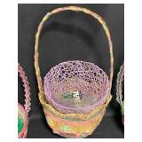 Collection of Holiday Baskets and New Year Decorations