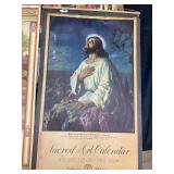 Vintage Sacred Art and Scriptural Verse Calendars Lot
