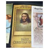 Vintage Sacred Art and Scriptural Verse Calendars Lot