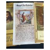 Vintage Sacred Art and Scriptural Verse Calendars Lot
