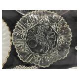 Assorted Vintage and Clear Glass Dishware Collection