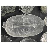 Assorted Vintage and Clear Glass Dishware Collection