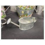 Assorted Vintage Pitchers, Watering Cans, and Decorative Metalware Collection