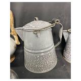 Assorted Vintage Pitchers, Watering Cans, and Decorative Metalware Collection