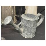 Assorted Vintage Pitchers, Watering Cans, and Decorative Metalware Collection