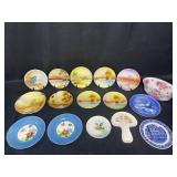 Lot of 16 Hand-Painted Decorative Plates and Bowls