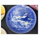 Lot of 16 Hand-Painted Decorative Plates and Bowls