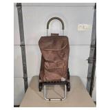 Folding Trolley Dolly with Brown Bag