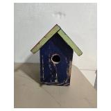 Assorted Birdhouses, Planters, and Wall Shelf Lot