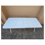 Folding Banquet Table with White Top