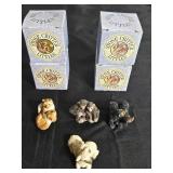 Lot of Assorted Holiday Figurines and Stone Critters