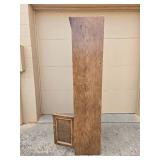 Vintage Wooden Hutch Cabinet with Storage Compartments