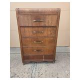 Vintage Wooden 4-Drawer Dresser
