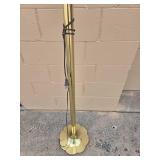 Torch Style Floor Lamp with Frosted Glass Shade